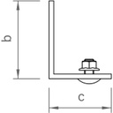 Abrutschsicherung/Abdeckkappe-Set C71 sw