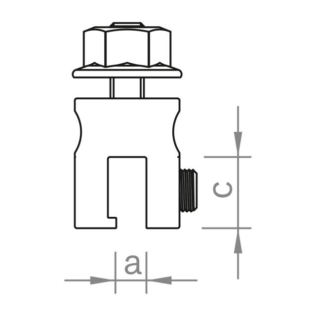 Stehfalzklemmen-Set M8