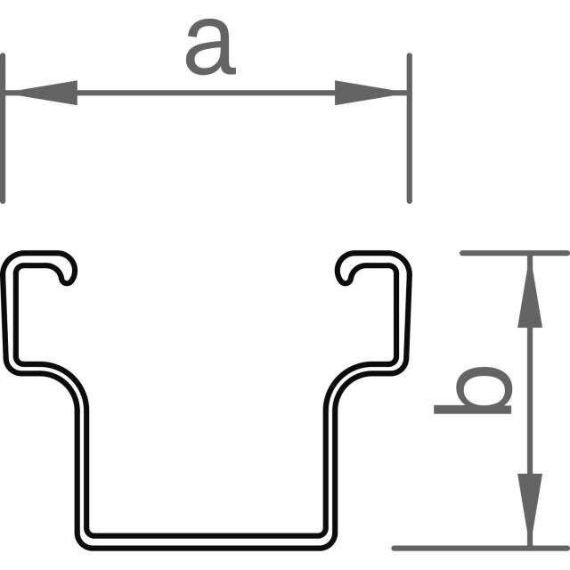 C-Schiene 38-1,6 2,20m