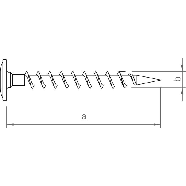 Befestigungsschraube Dachhaken 6x100