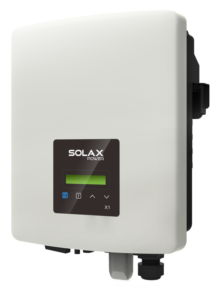 Solax 1-phasiger Wechselrichter 1,1kW, 1MPPT 14A, 45-430VDC, 267x328x126mm, 6kg