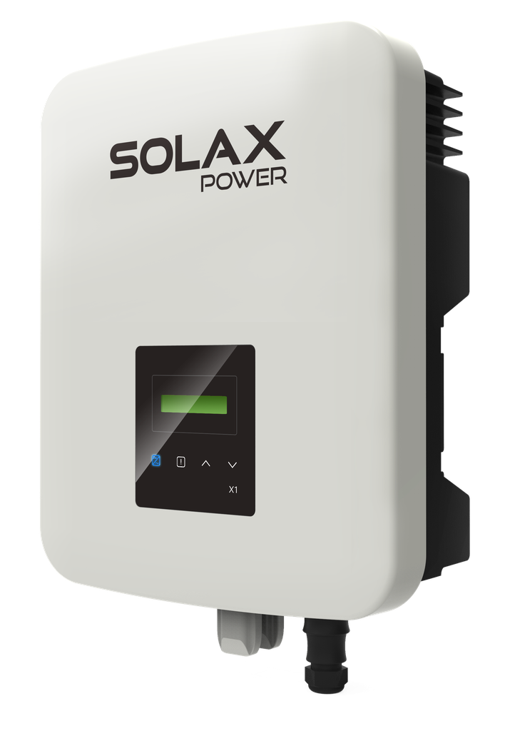 Solax 1-phasiger Wechselrichter 3,0kW, 2MPPT 14/14A, 70-580VDC, 30x341,5x143mm, 14,5kg