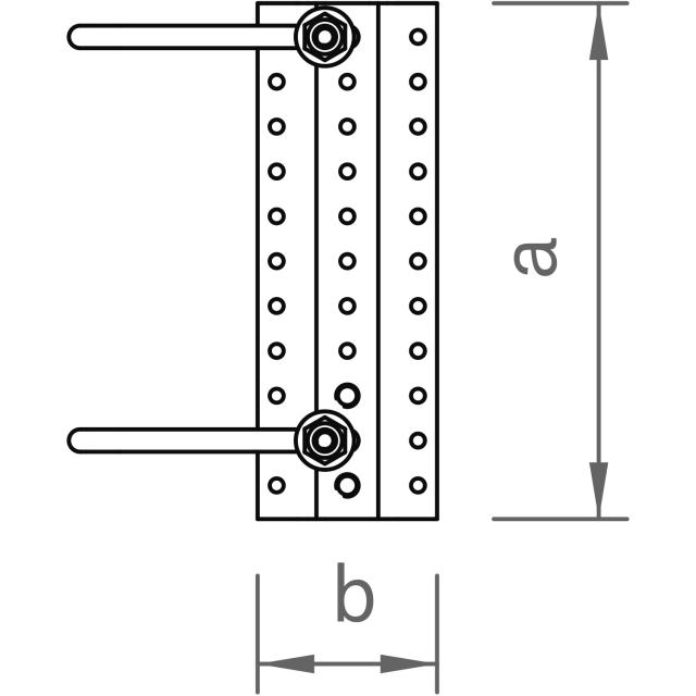 Doppel-Dachhaken-Set flex 30 M10