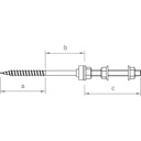 Stockschrauben-Set HP M12 200 mm