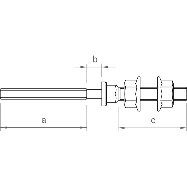 Stockschrauben-Set SP 8,0-M10 185 mm