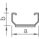 Kurzprofil C24 mit EPDM 125mm