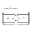 Kurzprofil C24 mit EPDM 125mm