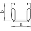 Kurzprofil C47 mit EPDM 385mm