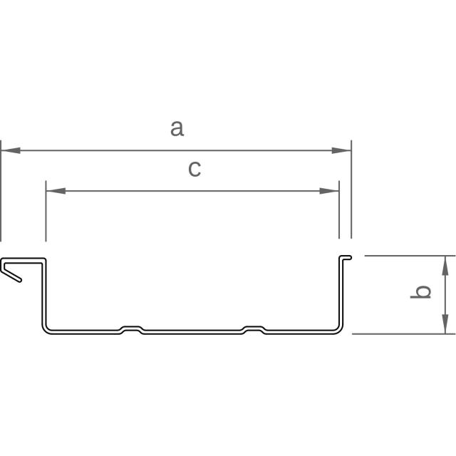 Ballastwanne 120-30 530mm Trennlage 6mm