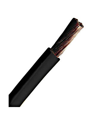 H07V-K (Yf) 10mm² schwarz, PVC Verdrahtungsleitung