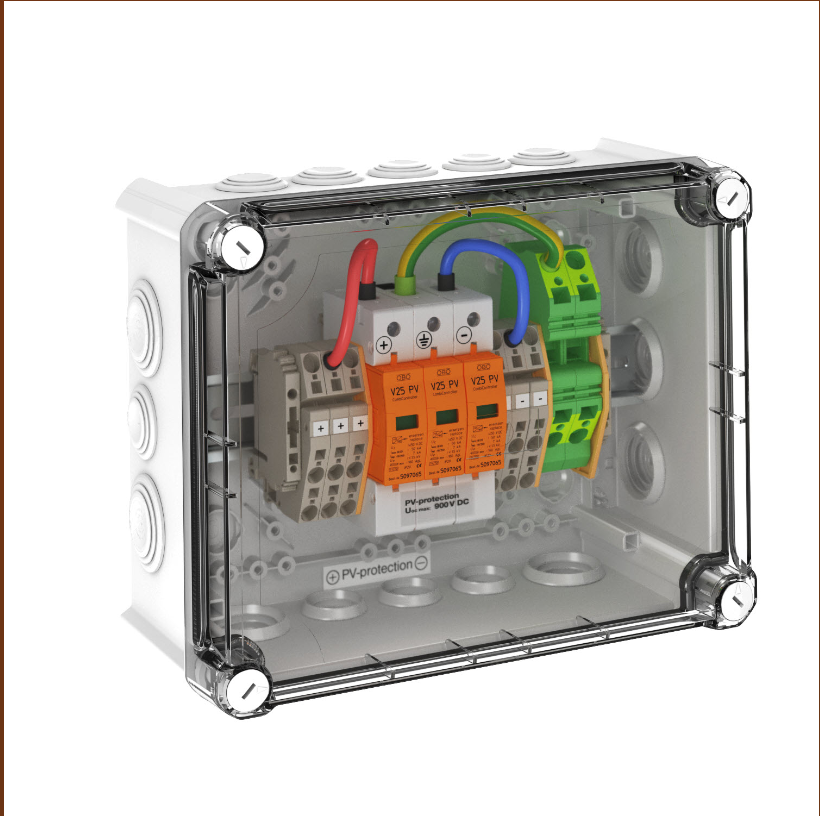 OBO ÜBERSPANNUNGSBOX DC TYP I+II für 1 MPP 