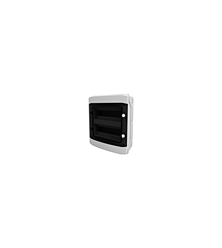 [BK080203] AP-Wohnungsverteiler 2-reihig, 24TE, IP65, transparente Tür