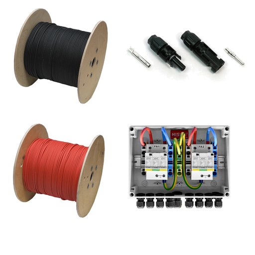 Kabelset PV mit MC4-Stecker und Generatoranschlusskasten